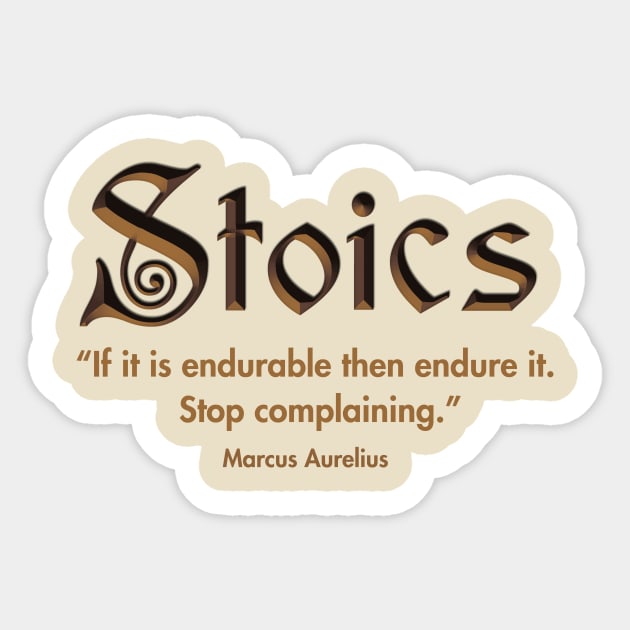 Stoic's quote Sticker by emma17